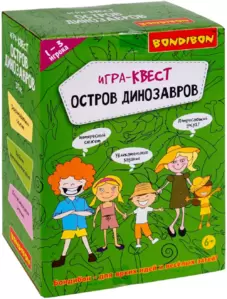 Настольная игра Bondibon Квест Остров динозавров ВВ5141 фото