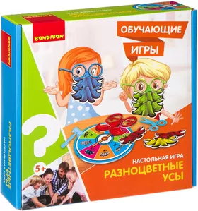 Настольная игра Bondibon Разноцветные усы / ВВ3154 фото