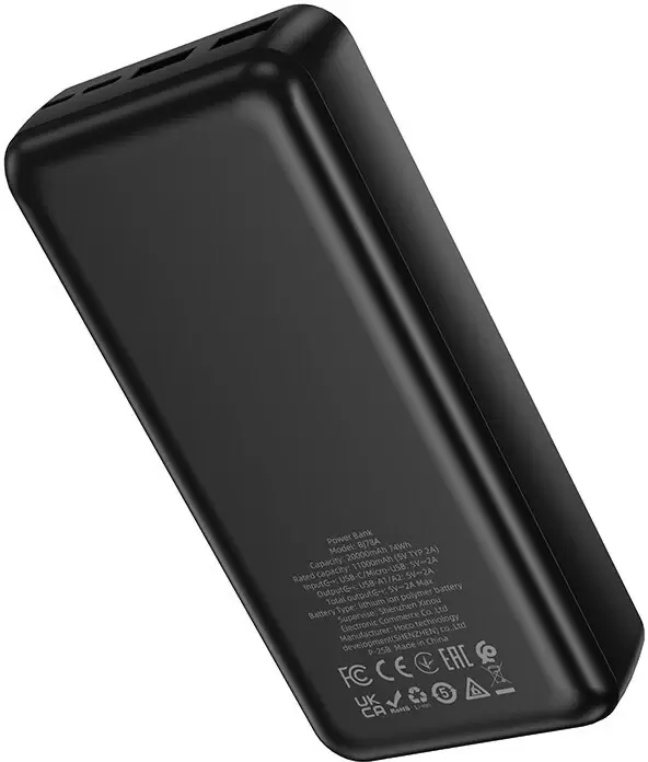 Портативное зарядное устройство Borofone BJ78A 20000mAh (черный) фото 2