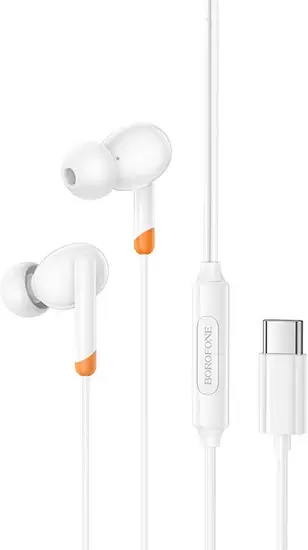 Наушники Borofone BM92 USB Type-C (белый) фото