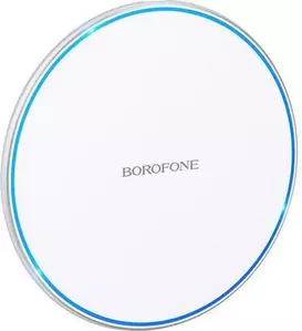 Беспроводное зарядное Borofone BQ3 Pro (белый/серебристый) фото