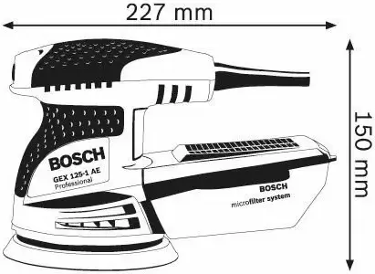 Эксцентриковая шлифовальная машина Bosch GEX 125-1 AE Professional фото 5
