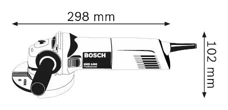 Углошлифовальная машина Bosch GWS 1400 Professional (0.601.824.806) фото