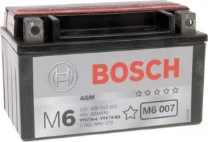 Аккумулятор Bosch M6 AGM M6007 506015005 (6Ah) фото