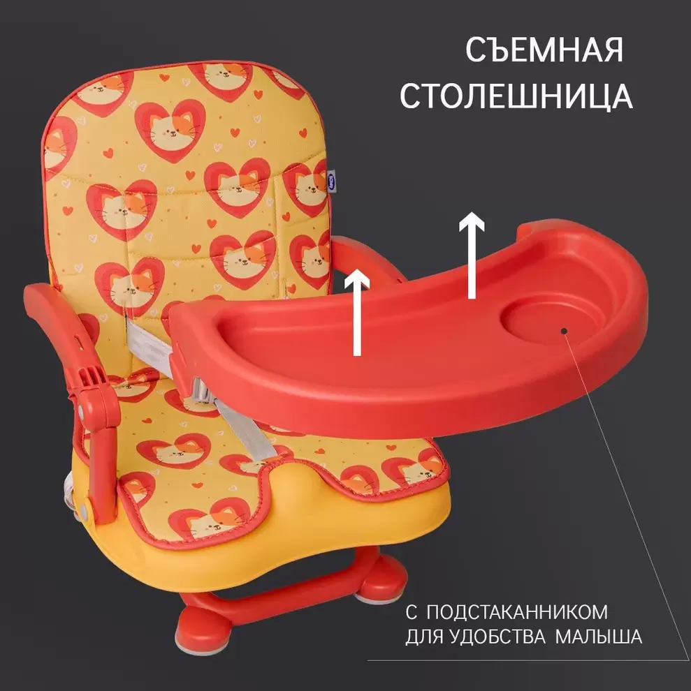 Стульчик для кормления BQ BCH012 Cat in a heart фото