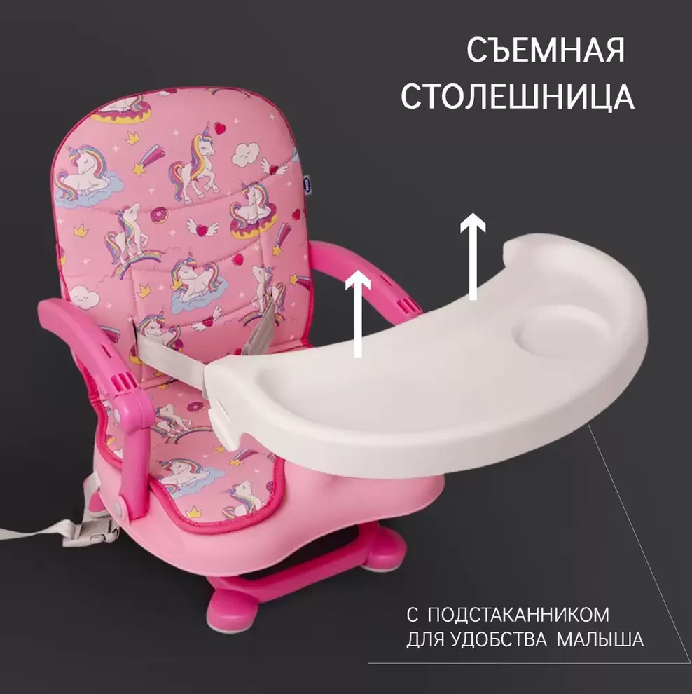 Стульчик для кормления BQ BCH012 Unicorns фото