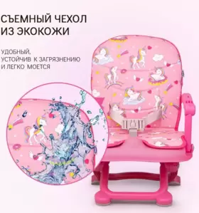 Стульчик для кормления BQ BCH012 Unicorns фото