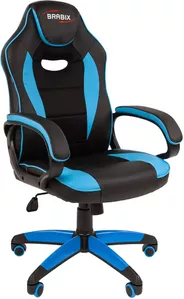 Кресло Brabix Blaze GM-162 (черный/голубой) фото