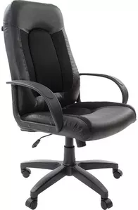 Кресло Brabix Strike EX-525 (кожзам/ткань TW, черный) фото
