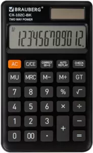 Калькулятор Brauberg CX-102C-BK