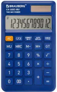 Калькулятор Brauberg CX-102C-BU