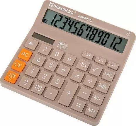 Калькулятор Brauberg Digital-12 272970 (бежевый) фото 3