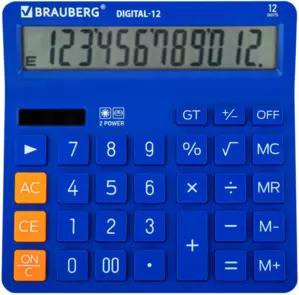 Калькулятор Brauberg DIGITAL-12-BL