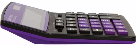 Бухгалтерский калькулятор BRAUBERG Extra Color-12-BKLG 250480 (черный/фиолетовый) фото 3
