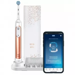 Электрическая зубная щетка Braun Oral-B Genius X 20000N D706.515.6X Золотистый фото