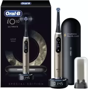 Электрическая зубная щетка Braun Oral-B iO 10 Series 10 (lunar gold) фото