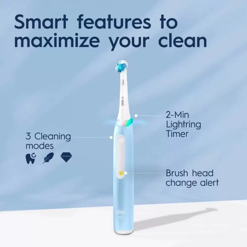 Электрическая зубная щетка Braun Oral-B iO 3 (голубой) фото