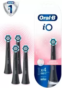 Сменная насадка Braun Oral-B iO Sanfte Reinigung SBF-4 (4 шт, черный) фото