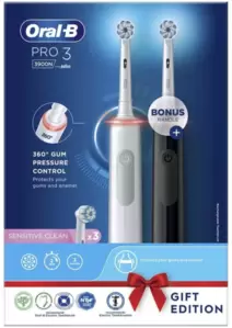 Электрическая зубная щетка Braun Oral-B Pro 3 3900 Duo 3900N Sensitive Clean Duo фото