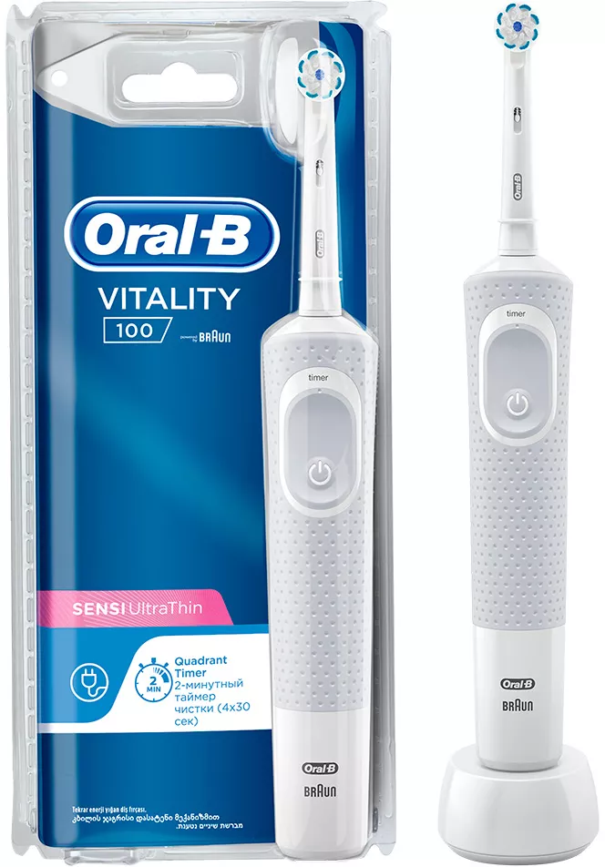 Braun Oral-B Vitality 100 Sensi White D100.413.1 Белый