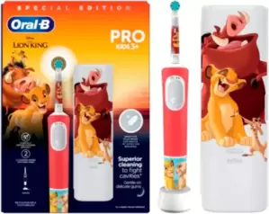 Электрическая зубная щетка Braun Oral-B Vitality Pro Kids D103 Король Лев с футляром фото