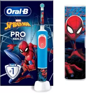 Электрическая зубная щетка Braun Oral-B Vitality Pro Kids Spiderman D103.413.2KX фото
