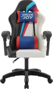 Игровое кресло Defender Legas (серый/белый) фото