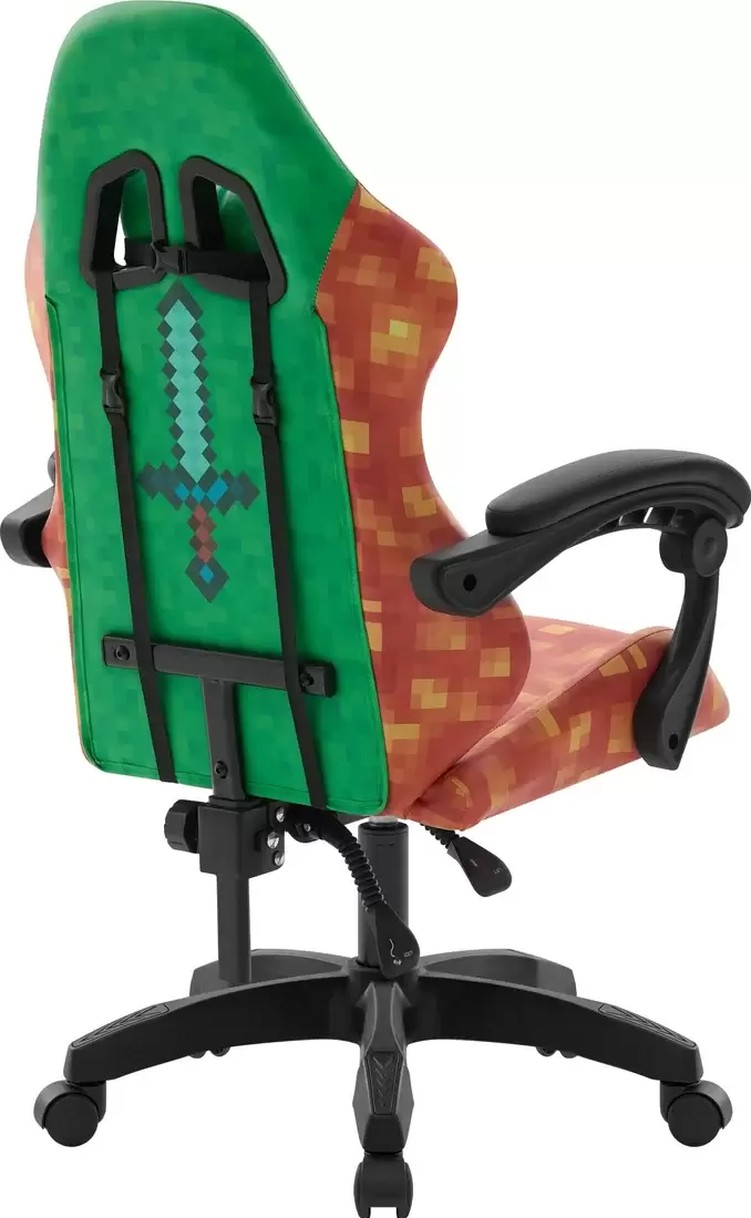 Игровое кресло Defender Legas (зелёный/оранжевый) фото 6