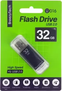 USB Flash BreezyTech U016 32GB (черный)