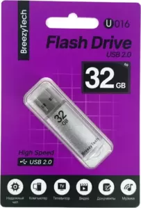 USB Flash BreezyTech U016 32GB (серебристый) фото