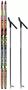 Комплект лыжный БРЕНД ЦСТ 190/150 (+/-5 см), крепление NNN, цвет МИКС фото