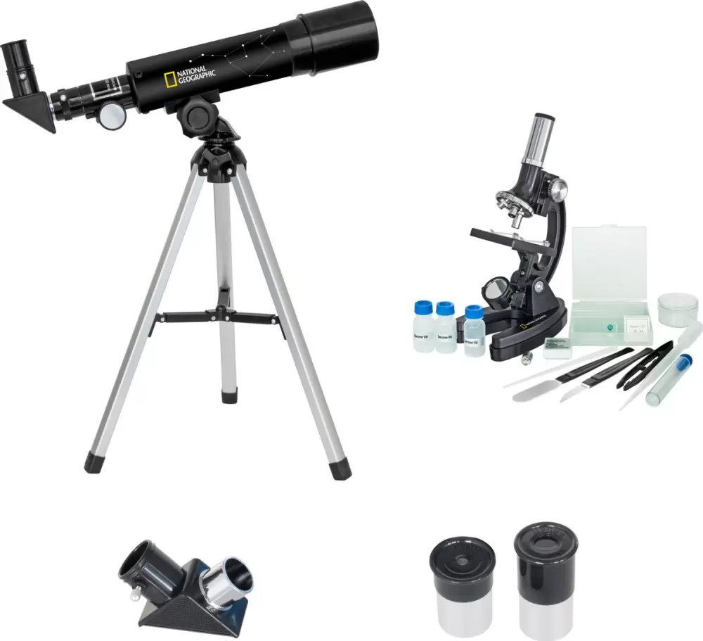 Детский микроскоп, телескоп Bresser National Geographic 50/360 и 300x-1200x 31310 фото 2