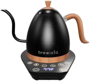 Электрочайник Brewista Artisan Gooseneck 1л (черный/дерево) фото