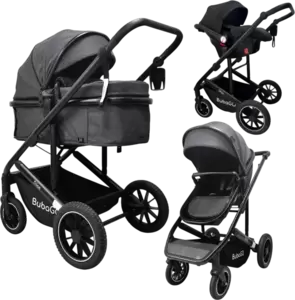 Детская универсальная коляска Bubago Dias 3 в 1  BG 167-2 (серый) фото