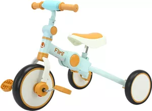 Беговел-велосипед Bubago Flint BG-FP-2 (желтый/голубой) без ручки фото