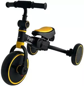Беговел-велосипед Bubago Flint BG-F-3 (черный/желтый) фото