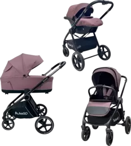 Детская универсальная коляска Bubago Niveta (3 в 1, лиловый) фото