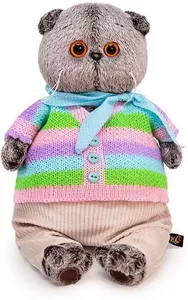 Мягкая игрушка Budi Basa Басик в полосатой кофте и штанах / Ks19-222 фото
