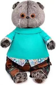 Мягкая игрушка Budi Basa Басик в штанах в клетку / Ks19-187 фото
