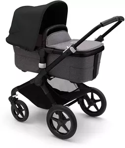 Детская универсальная коляска Bugaboo Fox 3 2 в 1 (black/grey melange) фото