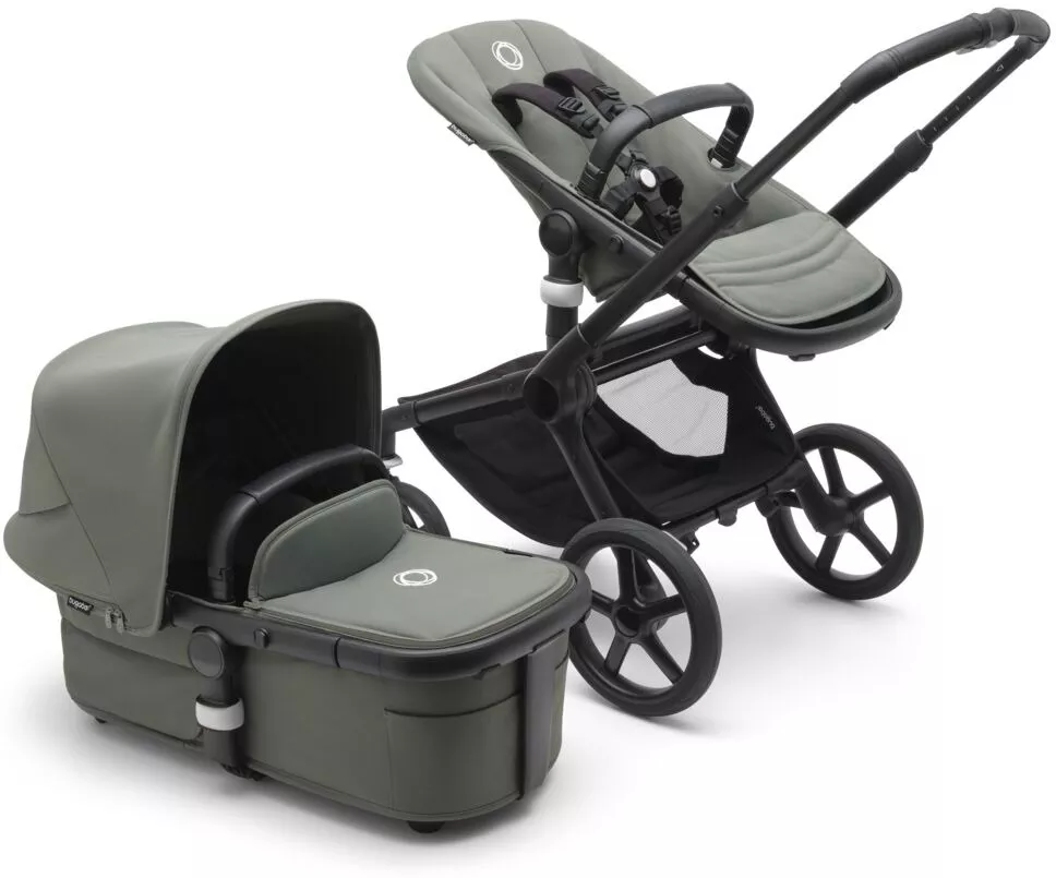 Bugaboo Fox 5 Complete 2 в 1 (black/green forest)