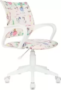 Компьютерное кресло Бюрократ Burokids 1W (мультиколор принцесски/пластик белый)