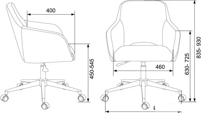 Офисное кресло Бюрократ CH-380SL (янтарный Italia 9) фото