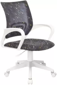 Бюрократ KD-W4 (черный/синий регата, пластик белый)