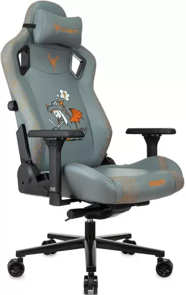 Бюрократ Knight Craft Dragon (серый экокожа)