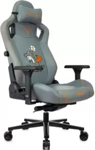 Игровое кресло Бюрократ Knight Craft Dragon (серый экокожа) фото