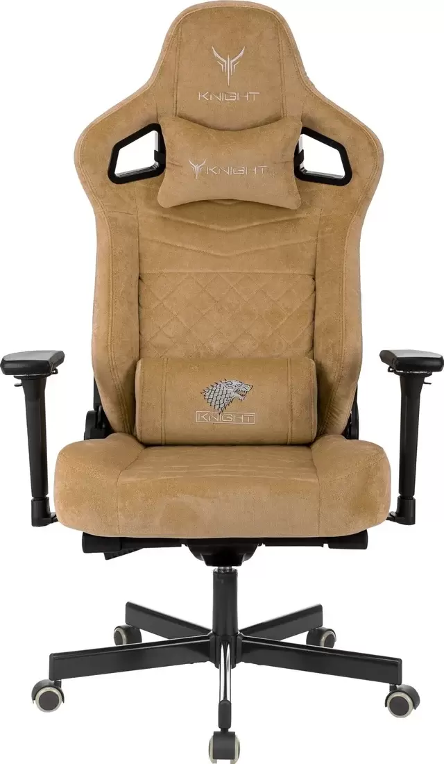 Игровое кресло Бюрократ Knight Hunter (горчичный Velvet 73) фото