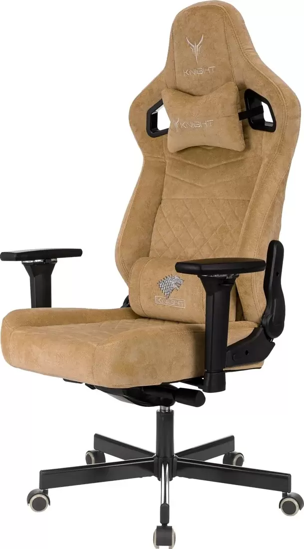 Игровое кресло Бюрократ Knight Hunter (горчичный Velvet 73) фото
