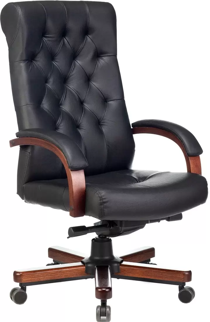 Бюрократ T-9928WALNUT-CF/B (черный)