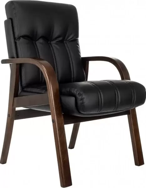 Бюрократ T-9932W-CF-Eco (черный, экокожа)